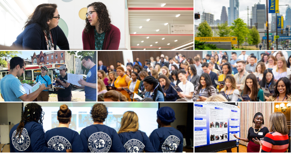 Collage of students engaged in learning.